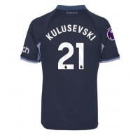 Fotbalové Dres Tottenham Hotspur Dejan Kulusevski #21 Venkovní 2023-24 Krátký Rukáv